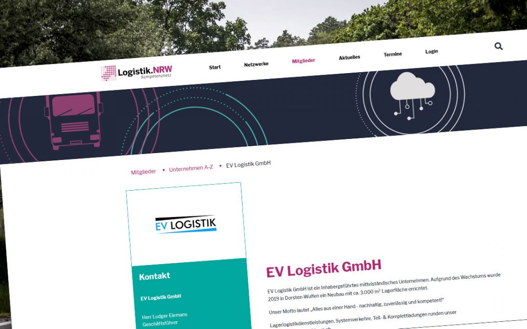 EV Logistik wird Logistik.NRW Mitglied